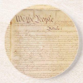 US CONSTITUTION DRINK COASTER