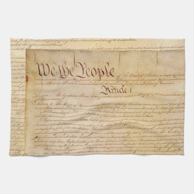 US CONSTITUTION KITCHEN TOWEL (Horizontal)
