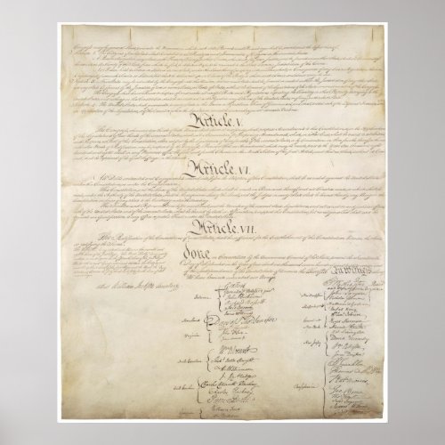 US Constitution Page 4 Poster