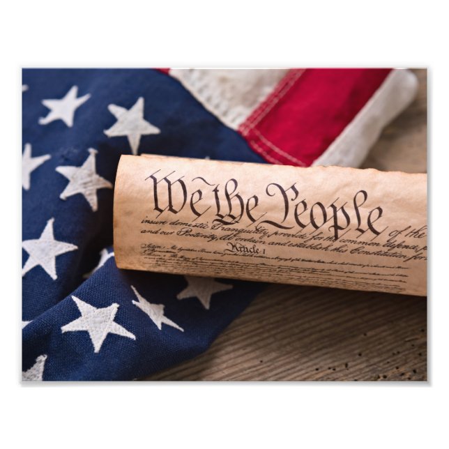 US Constitution Photo Print (Front)