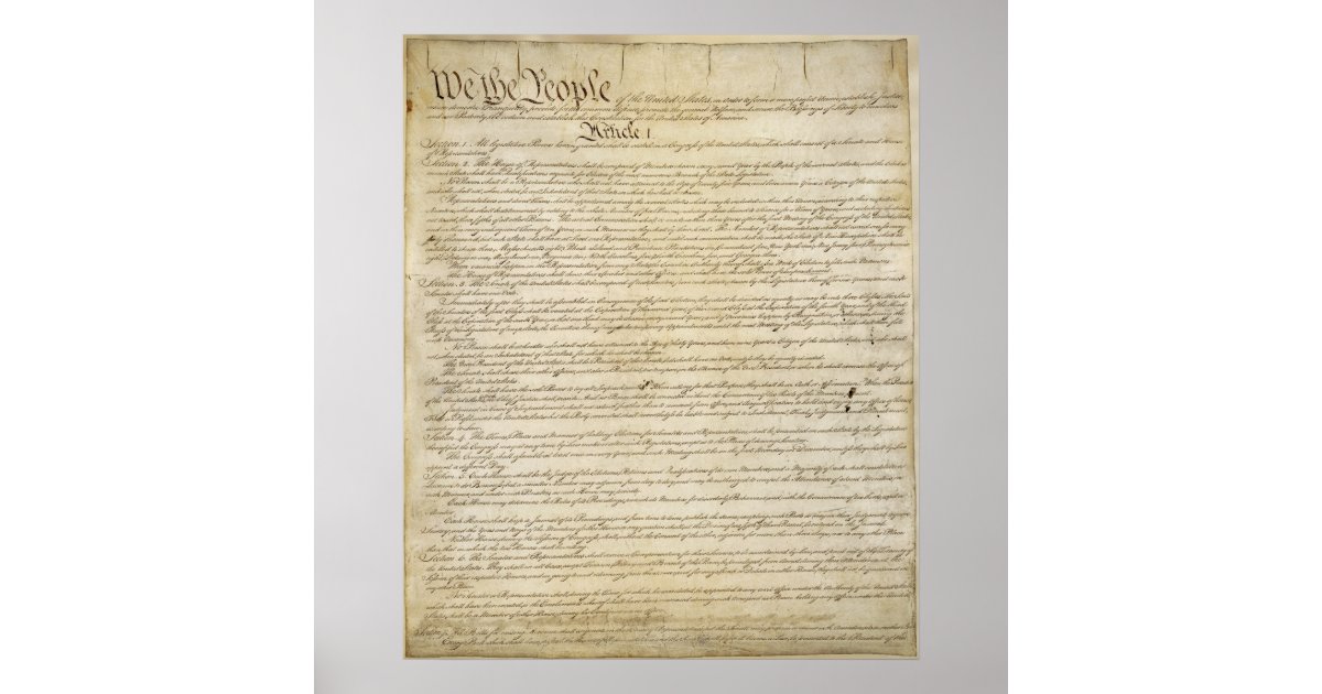 US Constitution Poster | Zazzle