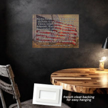 US Constitution Preamble Over Textured Background