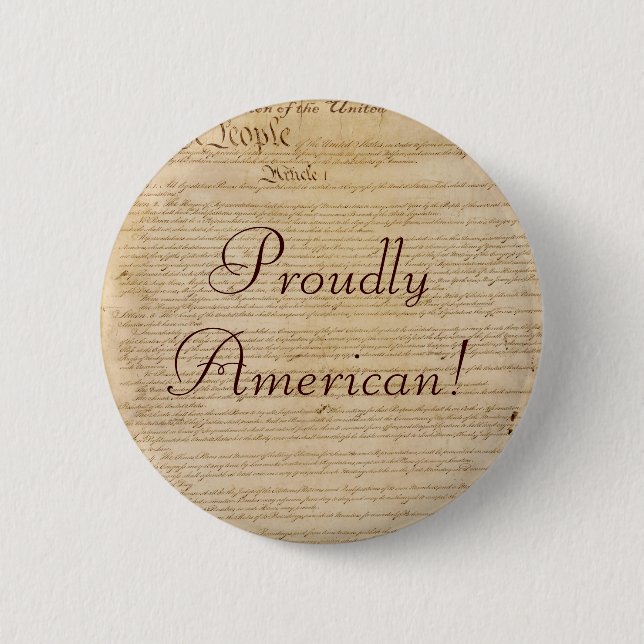 US CONSTITUTION Series Pinback Button (Front)