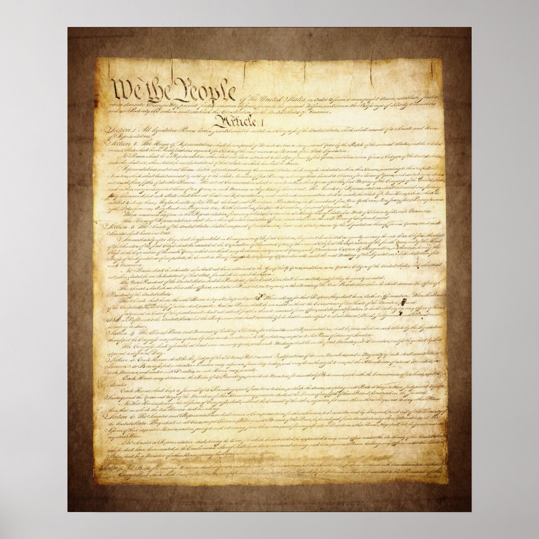 US Constitution We The People Poster | Zazzle