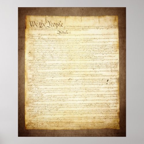 US Constitution We The People Poster