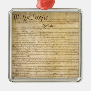 US Constitutional Freedoms - Know Your Rights! Metal Ornament