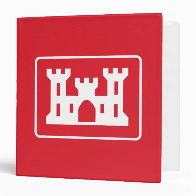 US Corps of Engineers DOD Military 3 Ring Binder (Front/Inside)