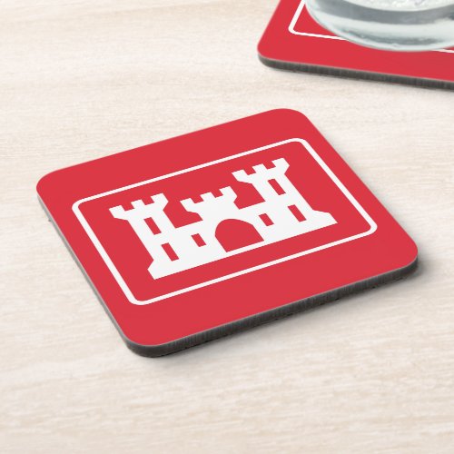 US Corps of Engineers DOD Military Beverage Coaster
