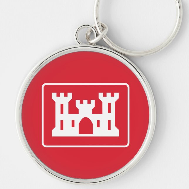 US Corps of Engineers DOD Military Keychain (Front)