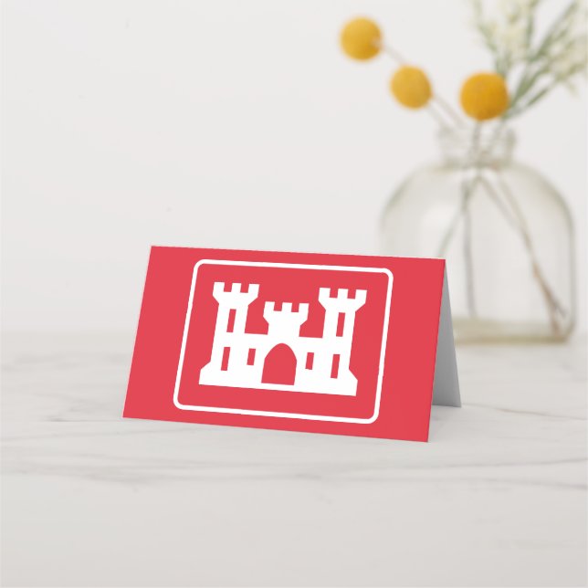 US Corps of Engineers DOD Military Place Card (Front)