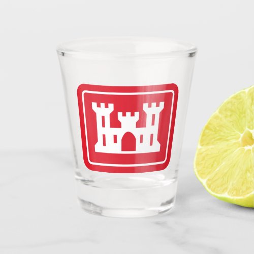 US Corps of Engineers DOD Military Shot Glass