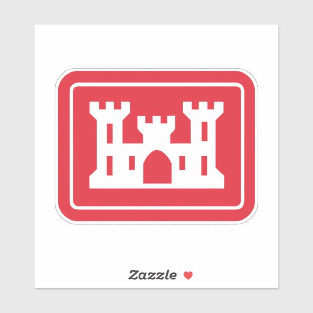 US Corps of Engineers DOD Military Sticker (Sheet)