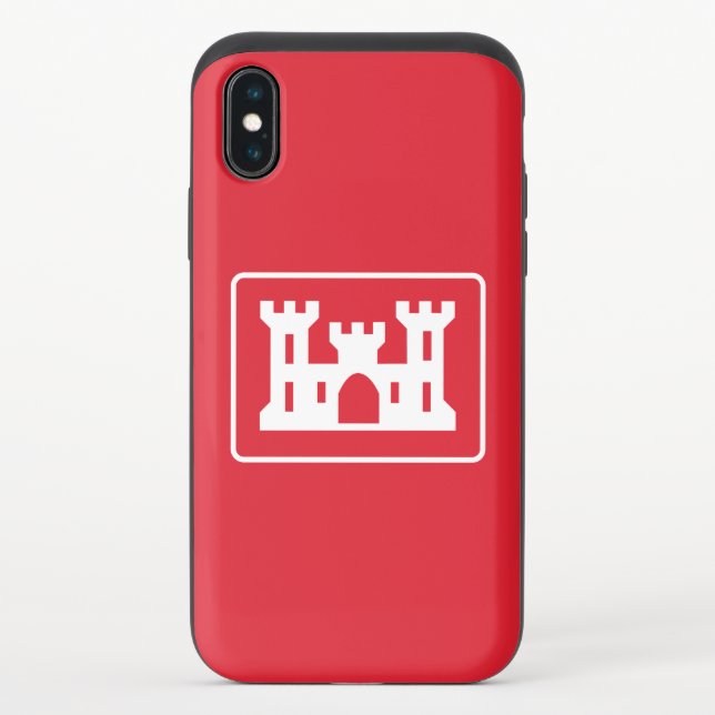 US Corps of Engineers DOD Military Uncommon iPhone Case (Back)