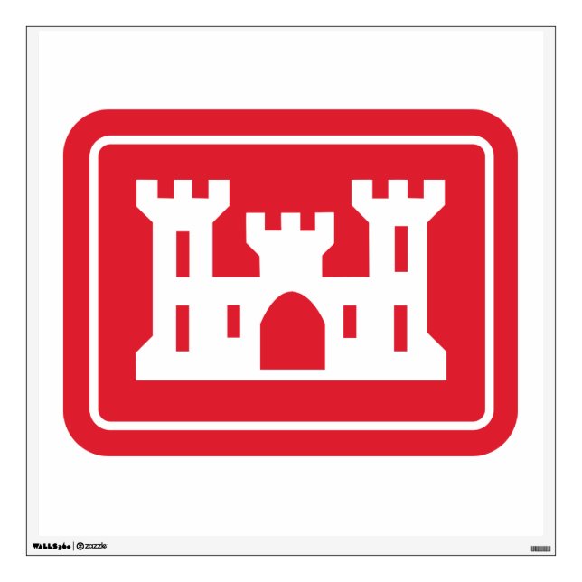 US Corps of Engineers DOD Military Wall Decal (Front)