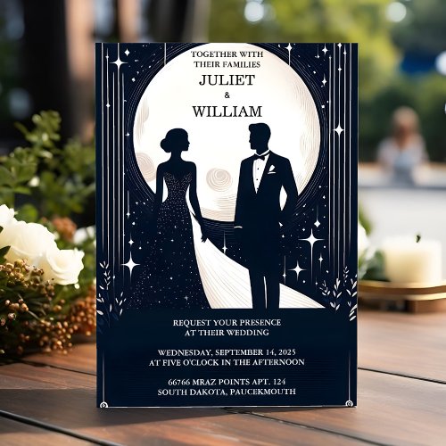 Us Costume Men Adult Tuxedo Bold Black Tie Wedding Invitation