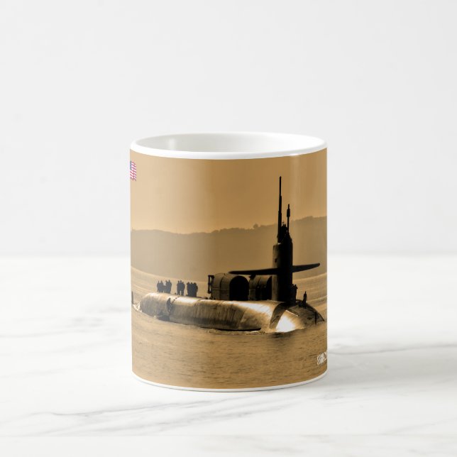 US CRUISE MISSILE SUBMARINE – SSGN-728 Mug (Center)