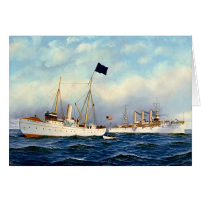 US Cruiser Brooklyn 1897 Cards (Front Horizontal)