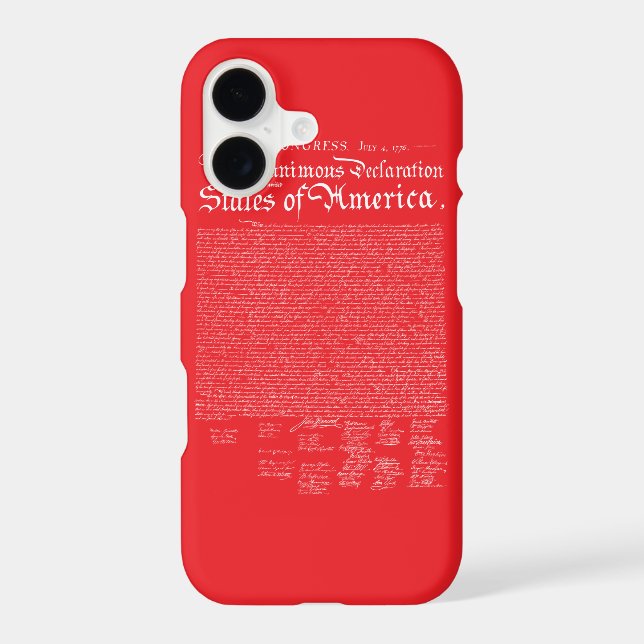 US Declaration of Independence Case-Mate iPhone Case (Back)