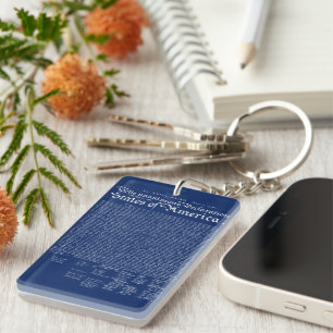 US Declaration of Independence Keychain