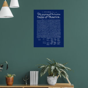 US Declaration of Independence Poster