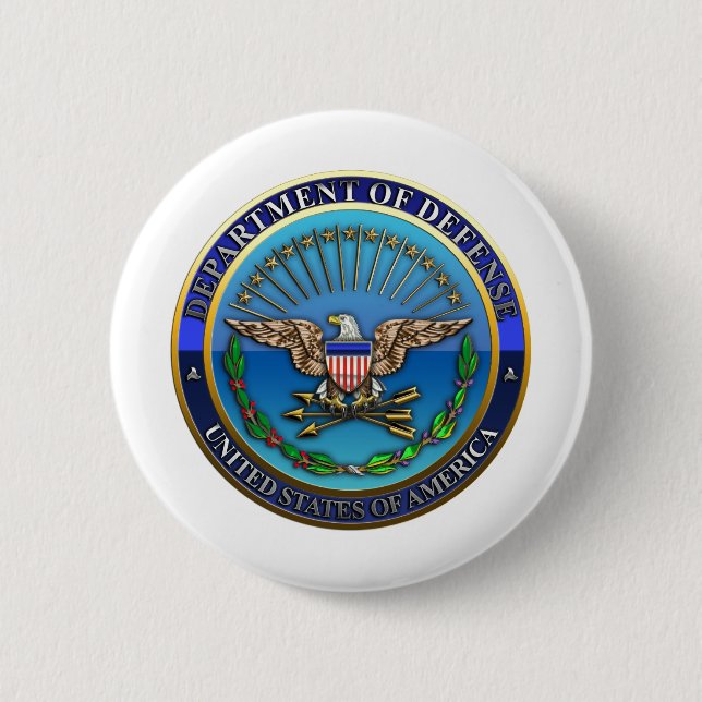 US Department of Defense (DoD) Pinback Button (Front)