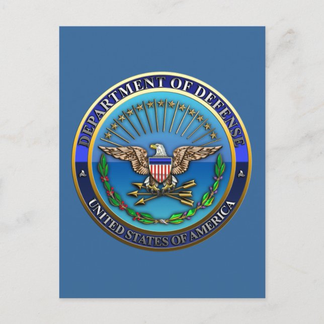 US Department of Defense (DoD) Postcard (Front)