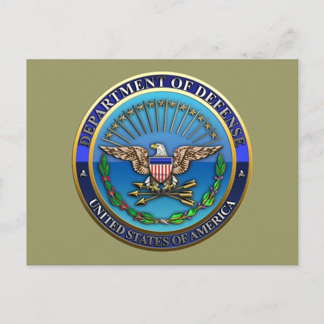 US Department of Defense (DoD) Postcard (Front)