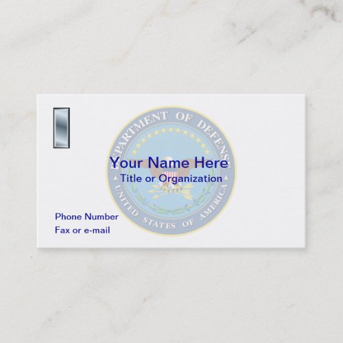 US Department of Defense O2 Business Card