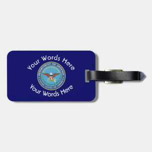 US Department of Defense Shield Luggage Tag