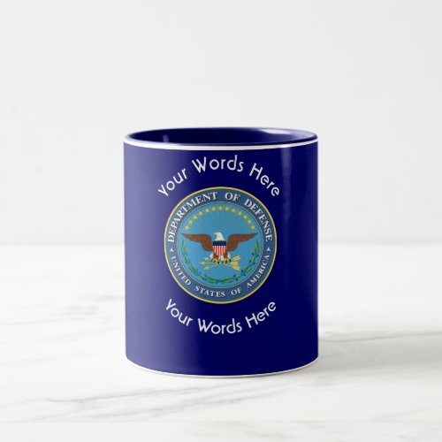 US Department of Defense Shield Two_Tone Coffee Mug