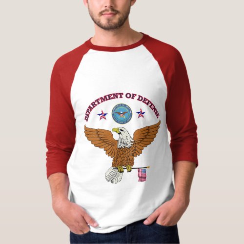 US DOD Eagle Flag Shield T_Shirt