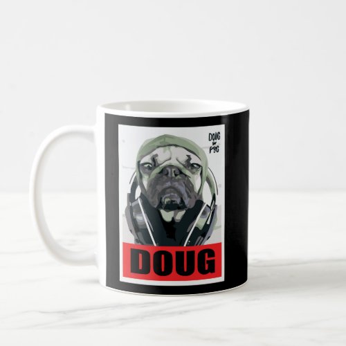 Us Doug The Pug Headphones 01 Coffee Mug