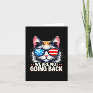 Us Election Day 2024 America Flag Cat We Are Not G Card