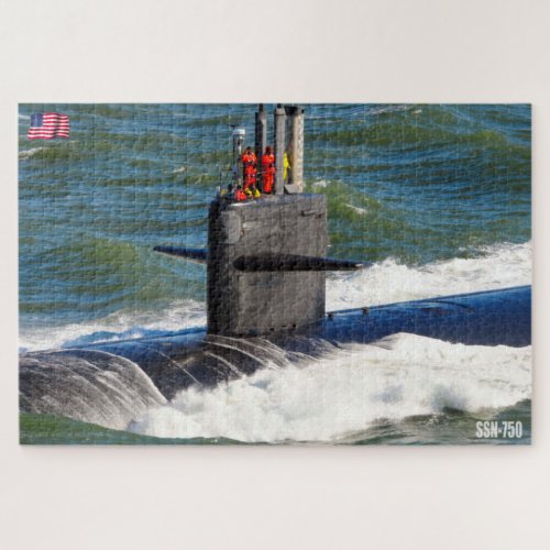 US FAST ATTACK SUBMARINE  SSN_750 20x30 INCH Jigsaw Puzzle