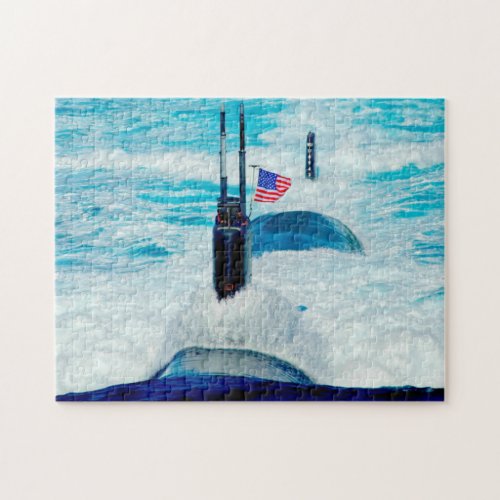 US FAST ATTACK SUBMARINE  SSN_770 11x14 INCH Jigsaw Puzzle