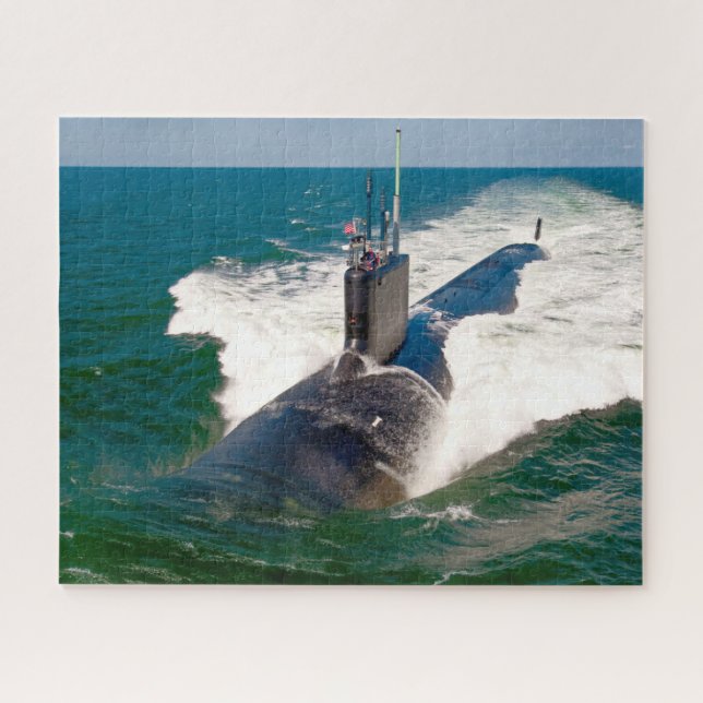 US FAST ATTACK SUBMARINE – SSN-781 (16x20 INCH) Jigsaw Puzzle (Horizontal)