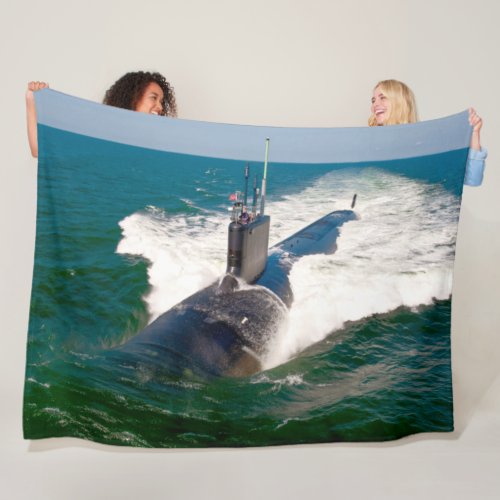 US FAST ATTACK SUBMARINE  SSN_781 FLEECE BLANKET