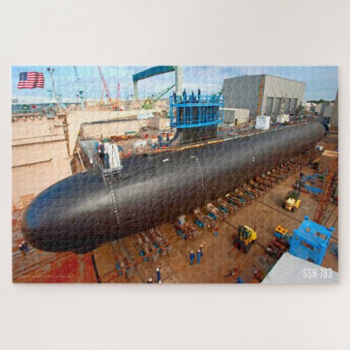 US FAST ATTACK SUBMARINE  SSN_783 20x30 INCH Jigsaw Puzzle