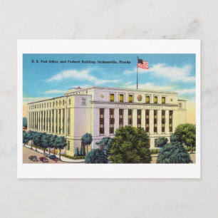 US Federal Building in Jacksonville, Florida, Postcard