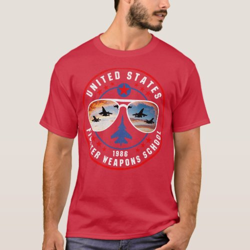 US Fighter Weapons School Glasses T_Shirt