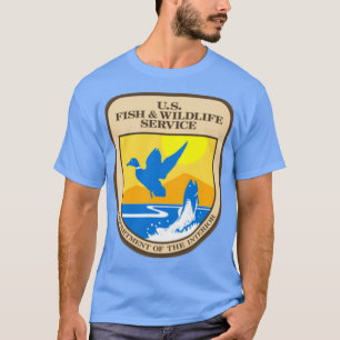 Us Fish amp Wildlife Service Wild Game Fishing Hun T-Shirt