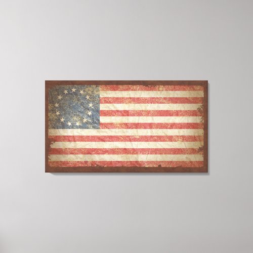 US Flag 1776 Canvas Print