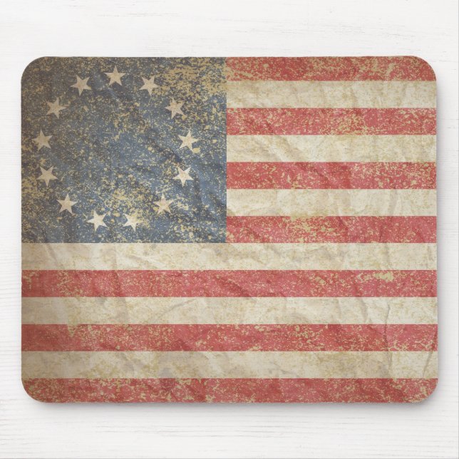 US Flag 1776 Mouse Pad (Front)