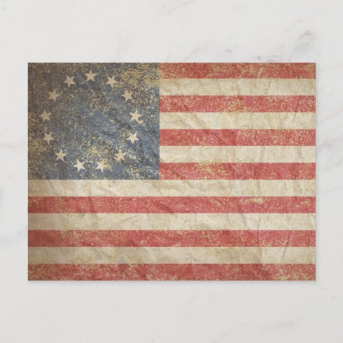 US Flag 1776 Postcard