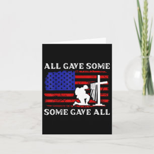 Us Flag All Gave Some Soldier Memorial Day Card