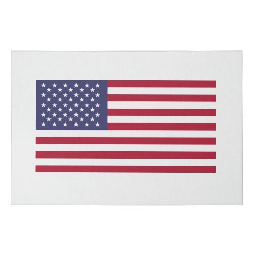 US Flag American Flag Red White Blue Stripes Stars Faux Canvas Print