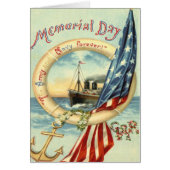 US Flag Anchor Flowers Life Preserver (Front)