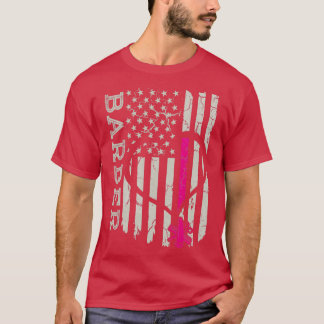 US Flag Barber Blanket T-Shirt