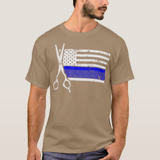 US Flag Barber Salon Hairdresser 1 T-Shirt