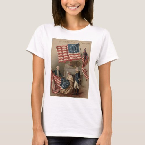 US Flag Betsy Ross George Washington T_Shirt